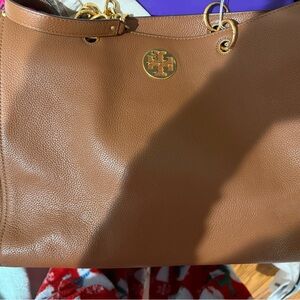 Tory Burch Tan Leather Shoulder Bag